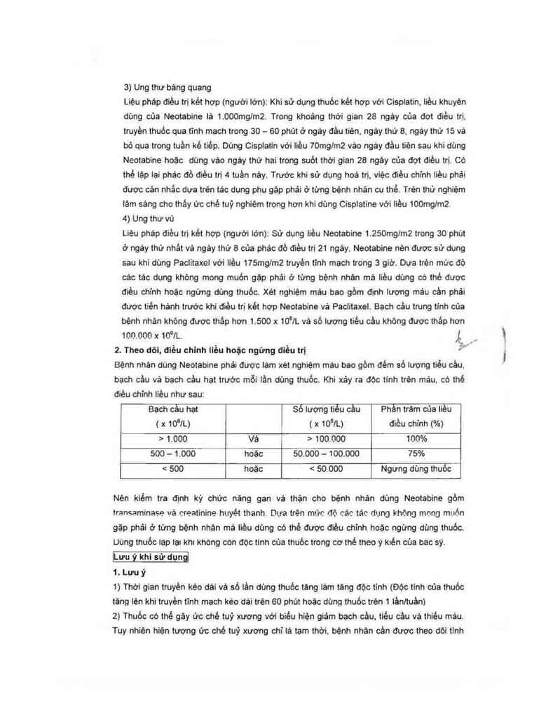 thông tin, cách dùng, giá thuốc Neotabine Inj 200mg - ảnh 6