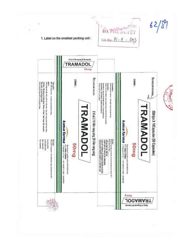 thông tin, cách dùng, giá thuốc Tramadol Capsule - ảnh 0