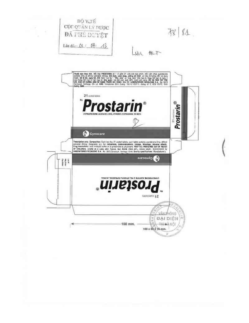 thông tin, cách dùng, giá thuốc Prostarin - ảnh 0