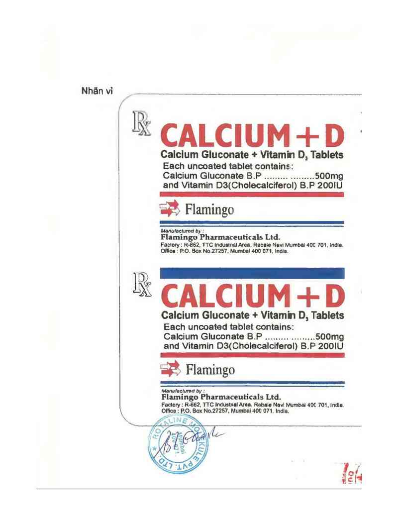 thông tin, cách dùng, giá thuốc Calcium+D - ảnh 2