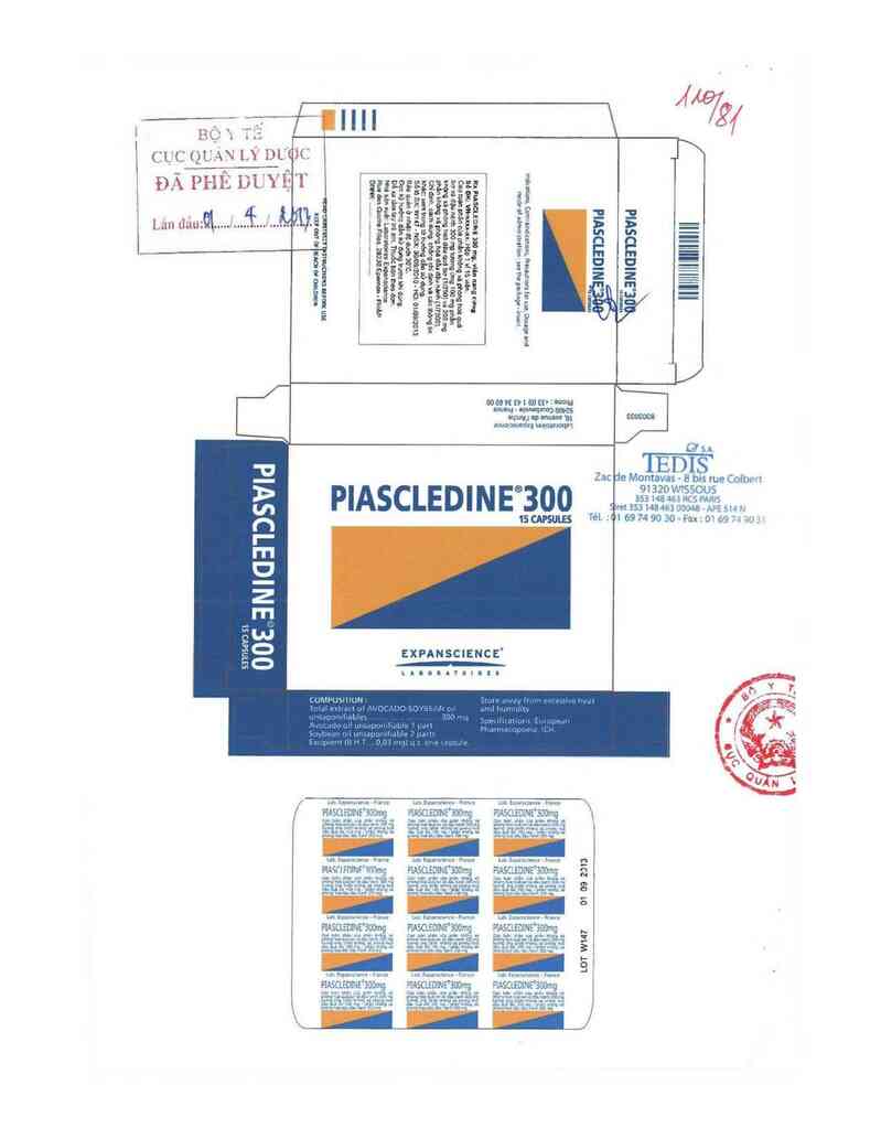 thông tin, cách dùng, giá thuốc Piascledine - ảnh 0