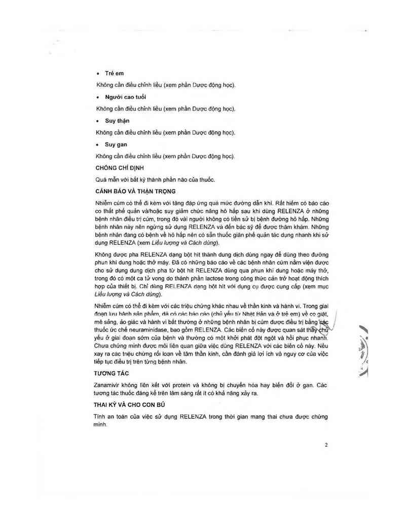 thông tin, cách dùng, giá thuốc Relenza - ảnh 9