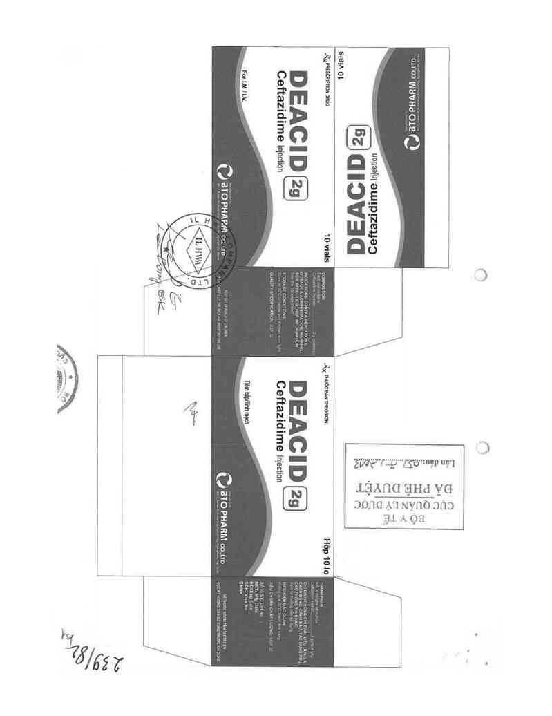 thông tin, cách dùng, giá thuốc Deacid Injection - ảnh 0
