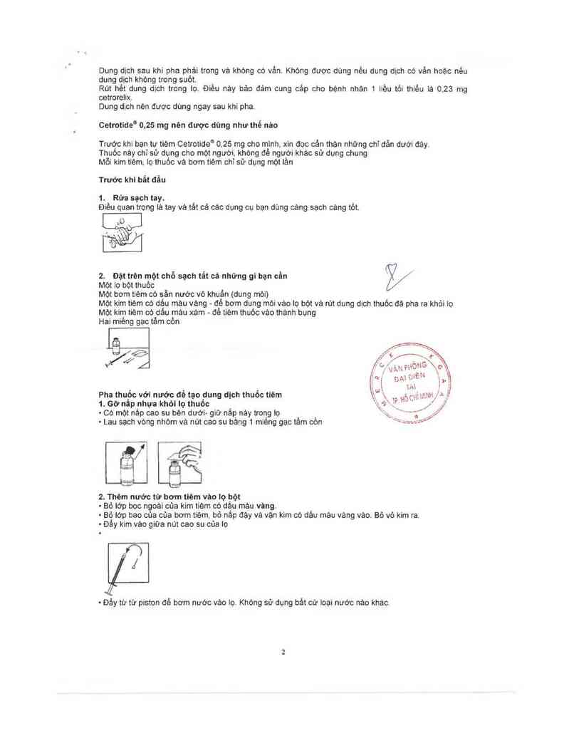 thông tin, cách dùng, giá thuốc Cetrotide - ảnh 5