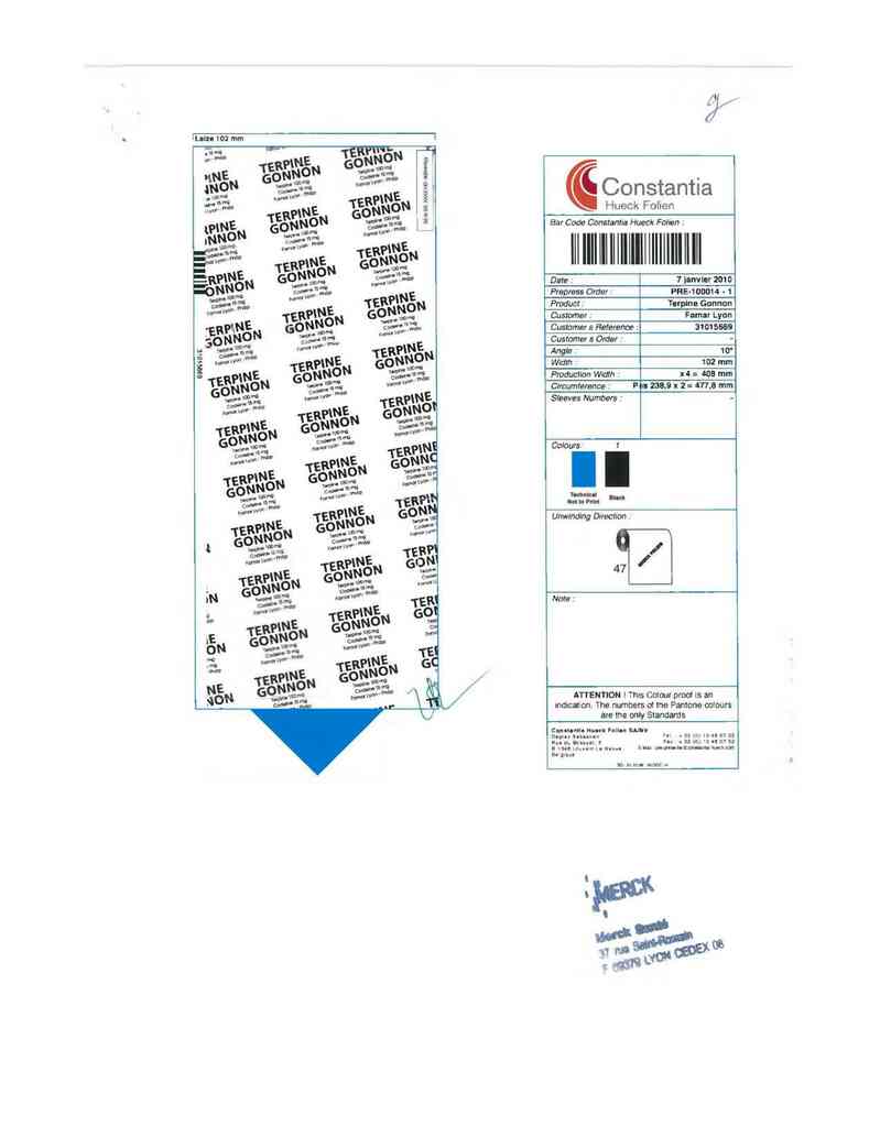 thông tin, cách dùng, giá thuốc Terpine Gonnon - ảnh 2