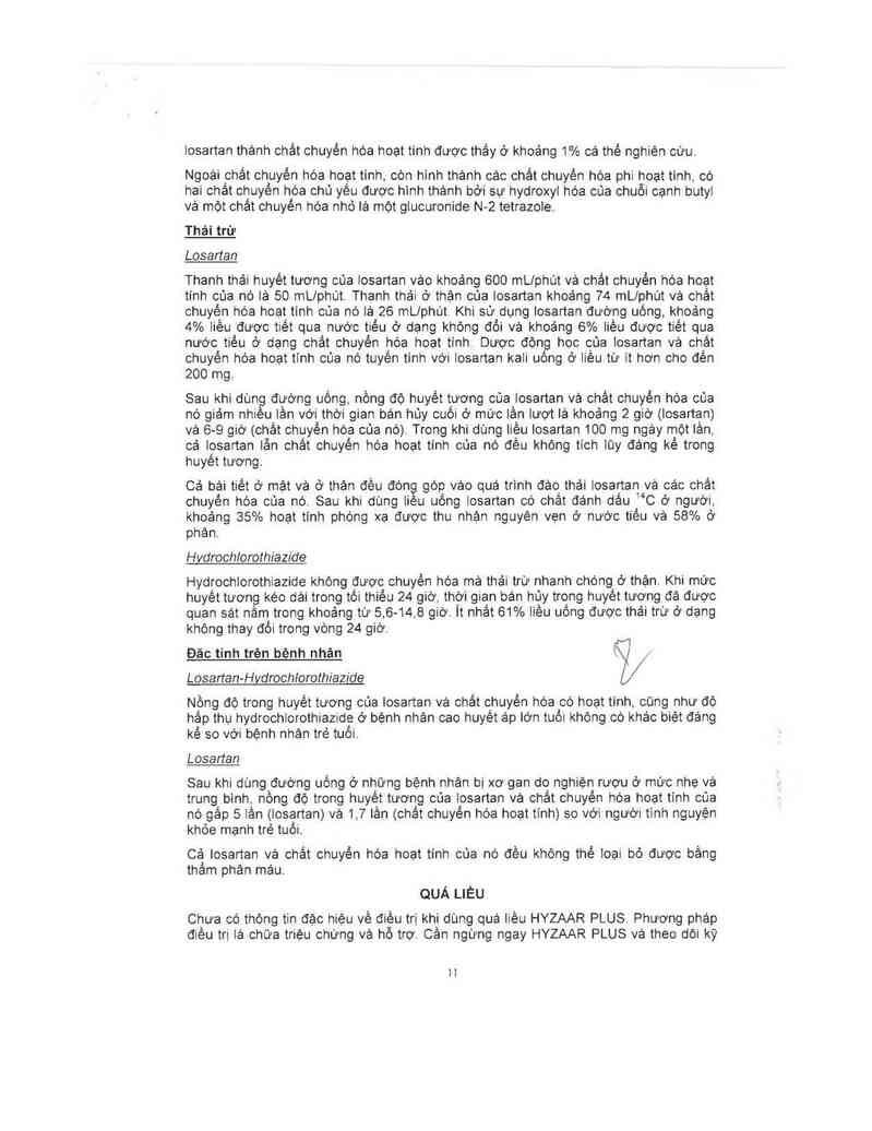thông tin, cách dùng, giá thuốc Hyzaar Plus (Cơ sở đóng gói: Merck Sharp & Dohme B.V, đ/c: Waarderweg 39, NL-2031 BN Haarlem, The Netherlands) - ảnh 12