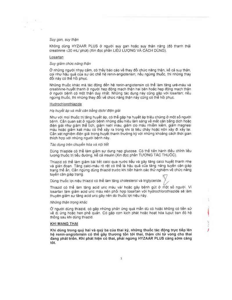 thông tin, cách dùng, giá thuốc Hyzaar Plus (Cơ sở đóng gói: Merck Sharp & Dohme B.V, đ/c: Waarderweg 39, NL-2031 BN Haarlem, The Netherlands) - ảnh 4