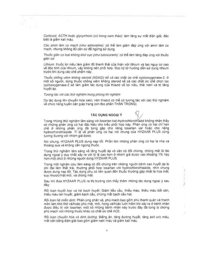 thông tin, cách dùng, giá thuốc Hyzaar Plus (Cơ sở đóng gói: Merck Sharp & Dohme B.V, đ/c: Waarderweg 39, NL-2031 BN Haarlem, The Netherlands) - ảnh 7