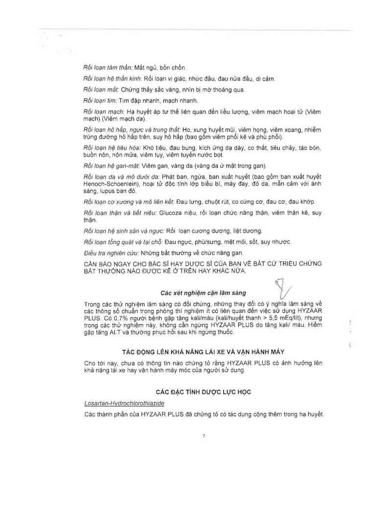 thông tin, cách dùng, giá thuốc Hyzaar Plus (Cơ sở đóng gói: Merck Sharp & Dohme B.V, đ/c: Waarderweg 39, NL-2031 BN Haarlem, The Netherlands) - ảnh 8