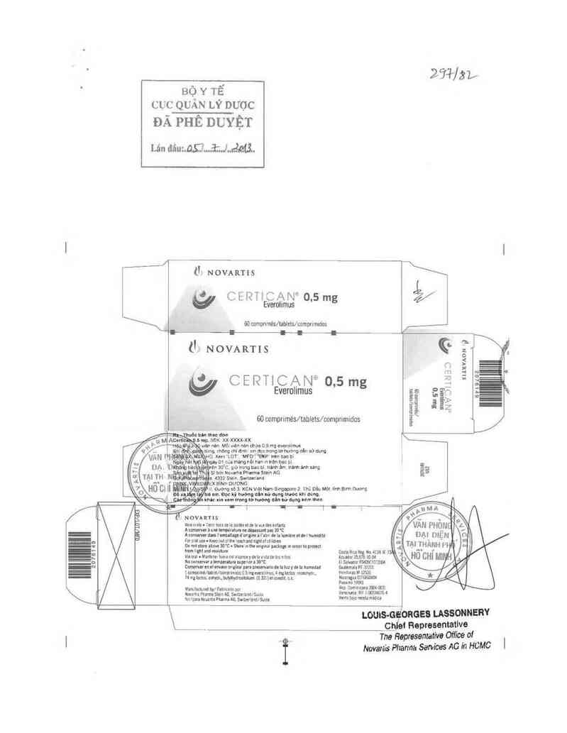 thông tin, cách dùng, giá thuốc Certican 0.5mg - ảnh 0