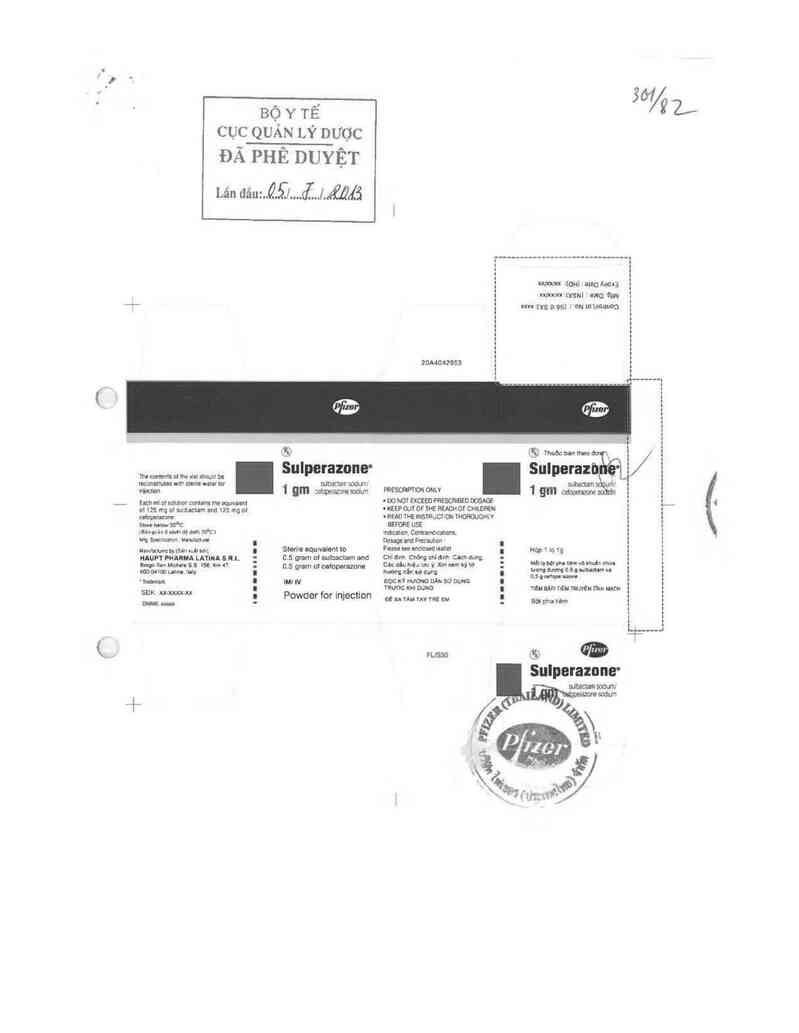 thông tin, cách dùng, giá thuốc Sulperazone - ảnh 0