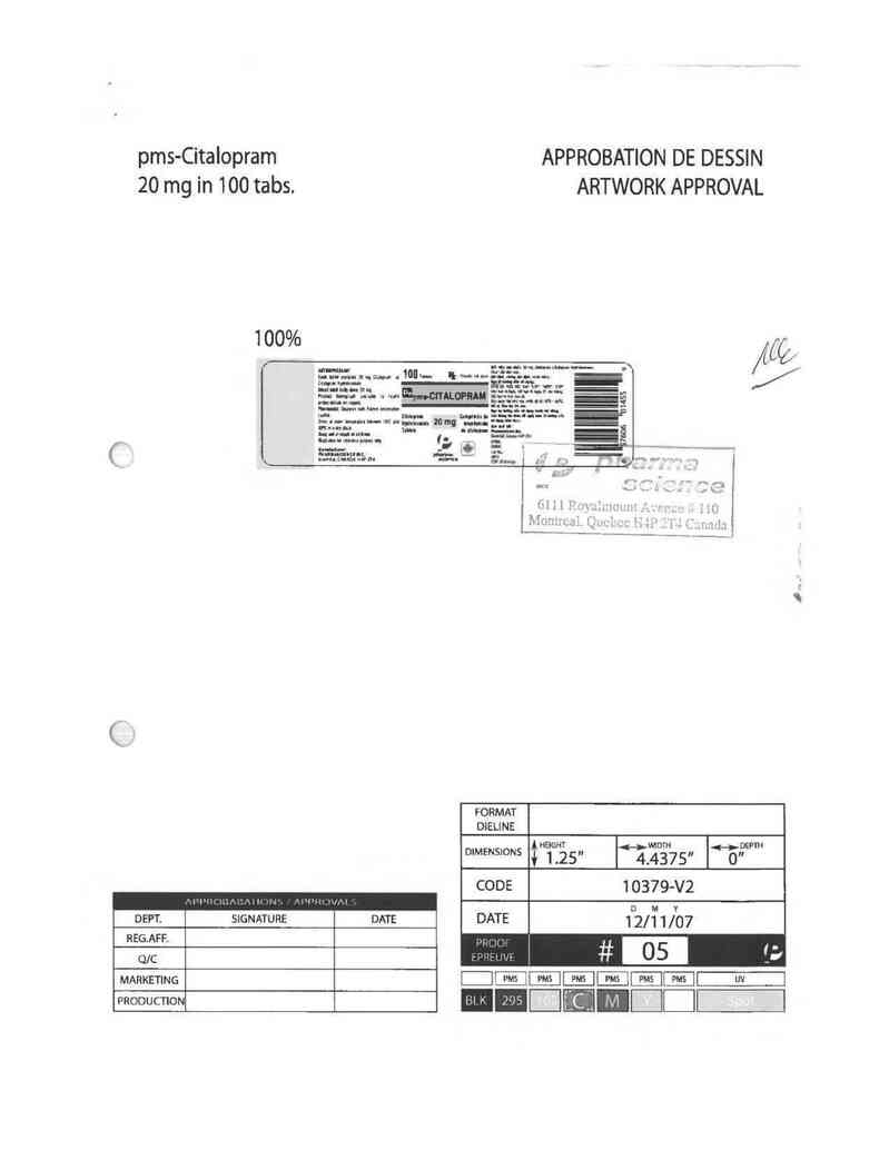 thông tin, cách dùng, giá thuốc PMS-Citalopram 20mg - ảnh 2