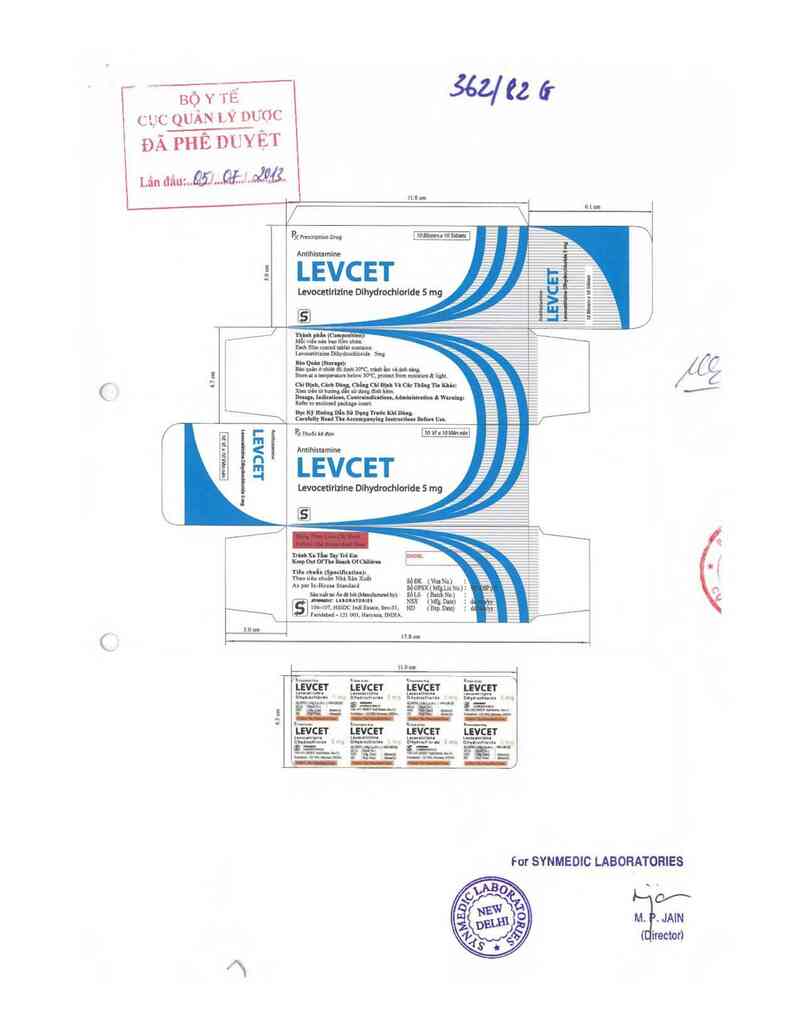 thông tin, cách dùng, giá thuốc Levcet Tablets - ảnh 0