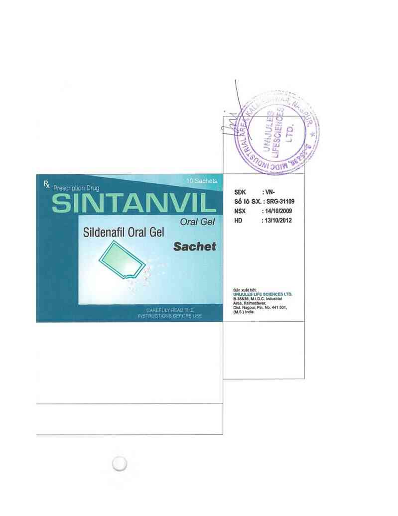 thông tin, cách dùng, giá thuốc Sintanvil oral gel - ảnh 1