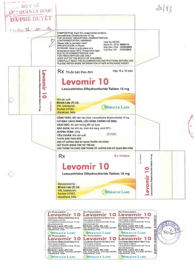 thông tin, cách dùng, giá thuốc Levomir 10 - ảnh 0