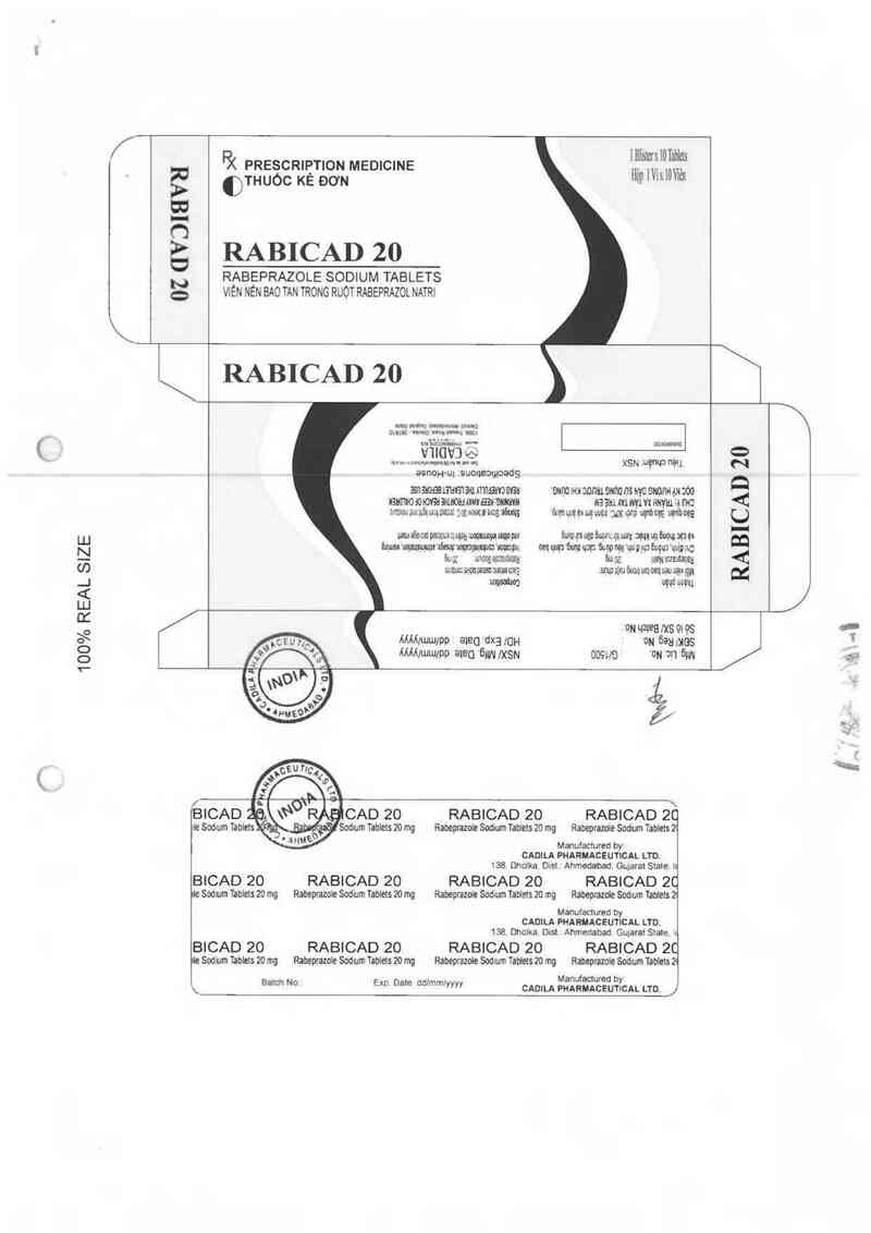 thông tin, cách dùng, giá thuốc Rabicad 20 - ảnh 2