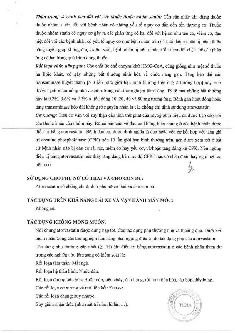 thông tin, cách dùng, giá thuốc Atroact-20 - ảnh 5