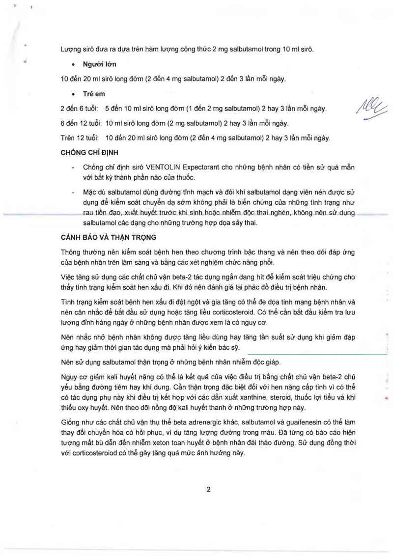thông tin, cách dùng, giá thuốc Ventolin Expectorant - ảnh 4