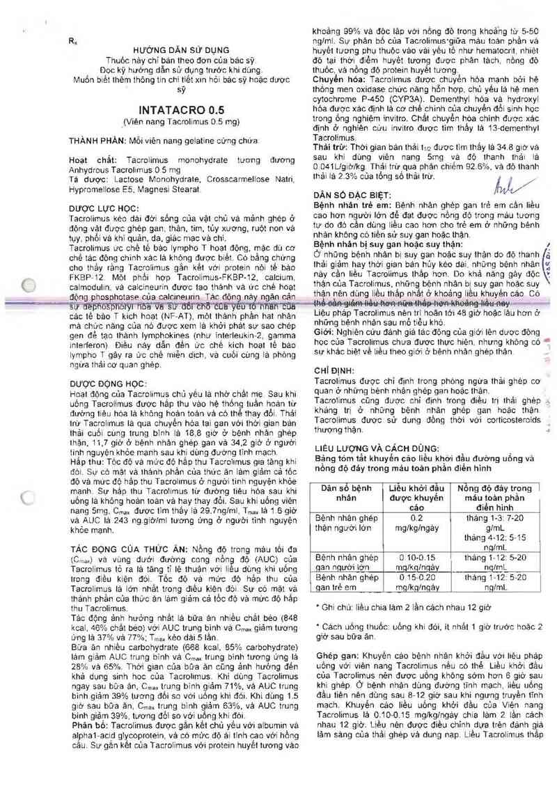 thông tin, cách dùng, giá thuốc Intatacro 0.5 - ảnh 1