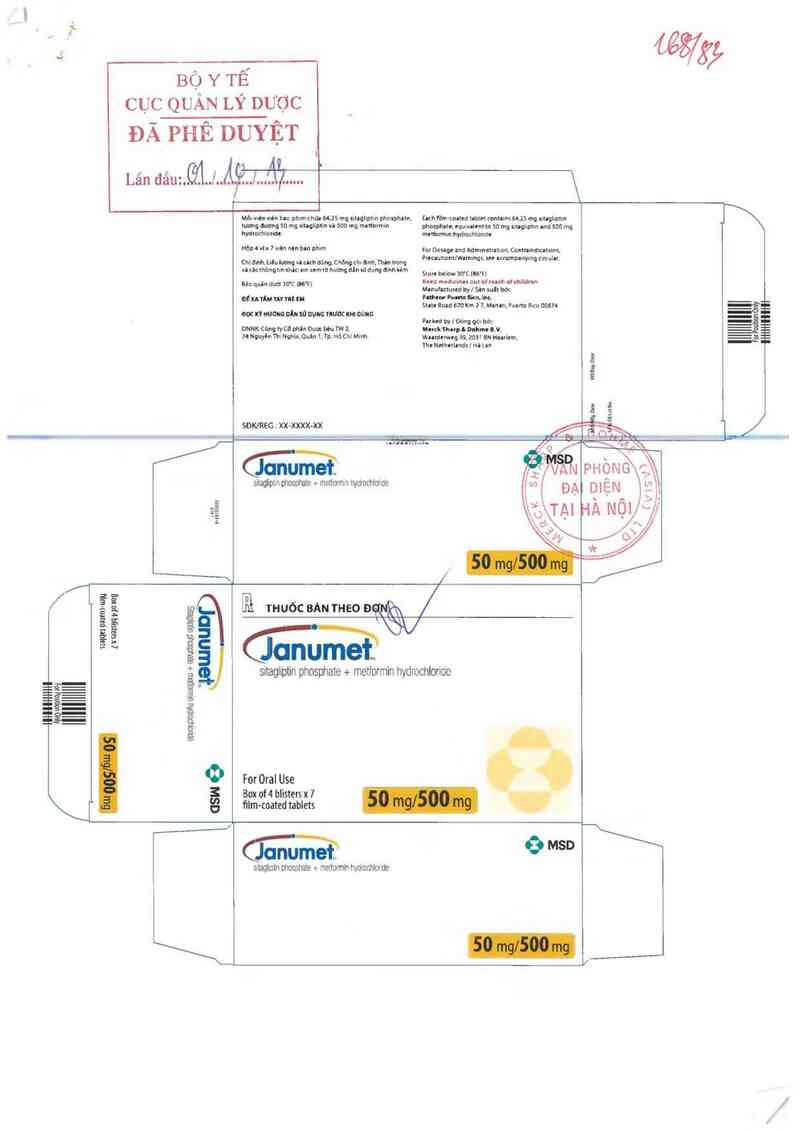 thông tin, cách dùng, giá thuốc Janumet 50mg/500mg - ảnh 0