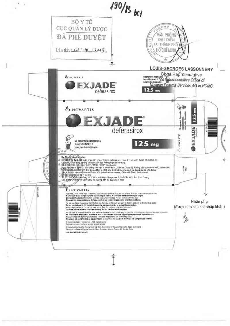 thông tin, cách dùng, giá thuốc Exjade 125 - ảnh 0