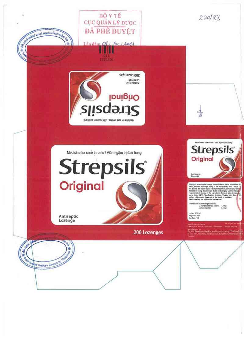 thông tin, cách dùng, giá thuốc Strepsils Original - ảnh 0