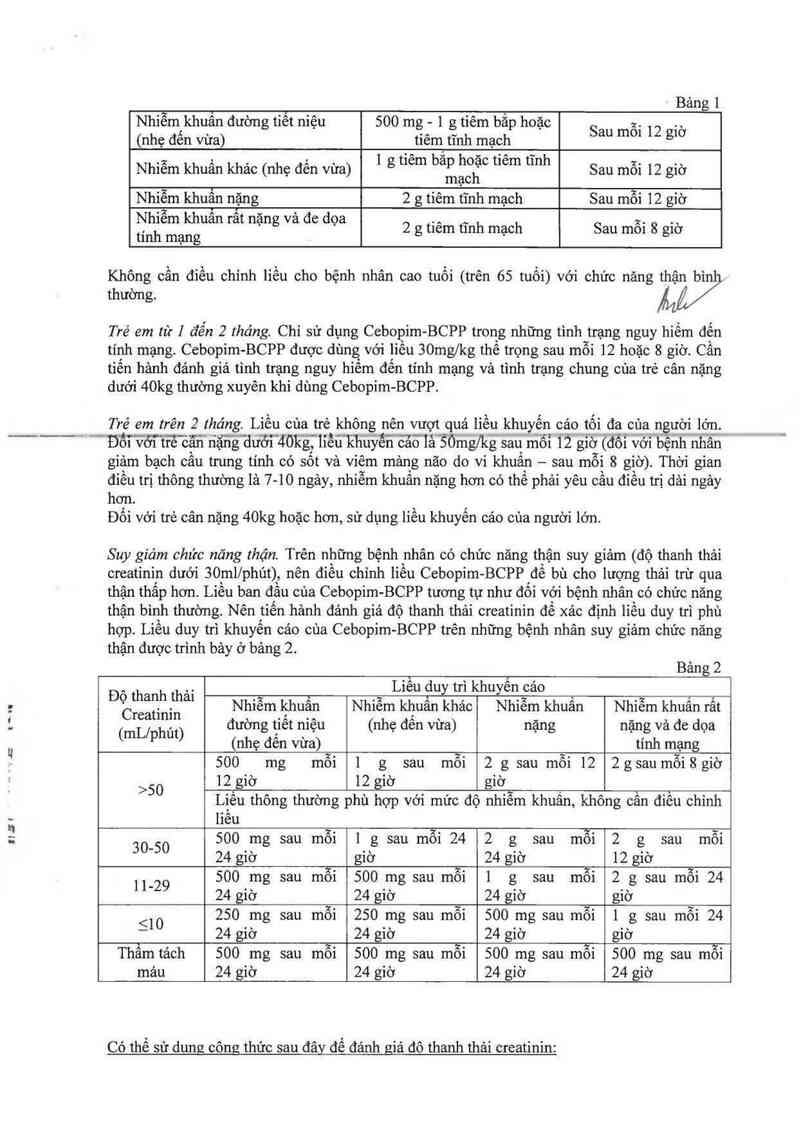 thông tin, cách dùng, giá thuốc Cebopim-BCPP - ảnh 4