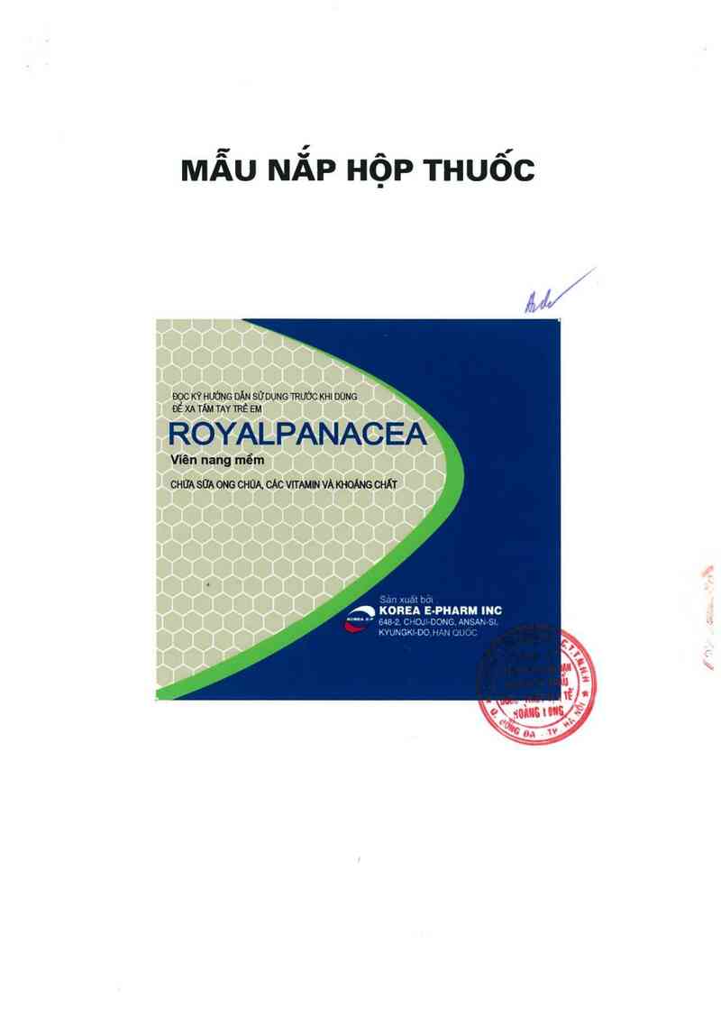 thông tin, cách dùng, giá thuốc Royalpanacea - ảnh 1