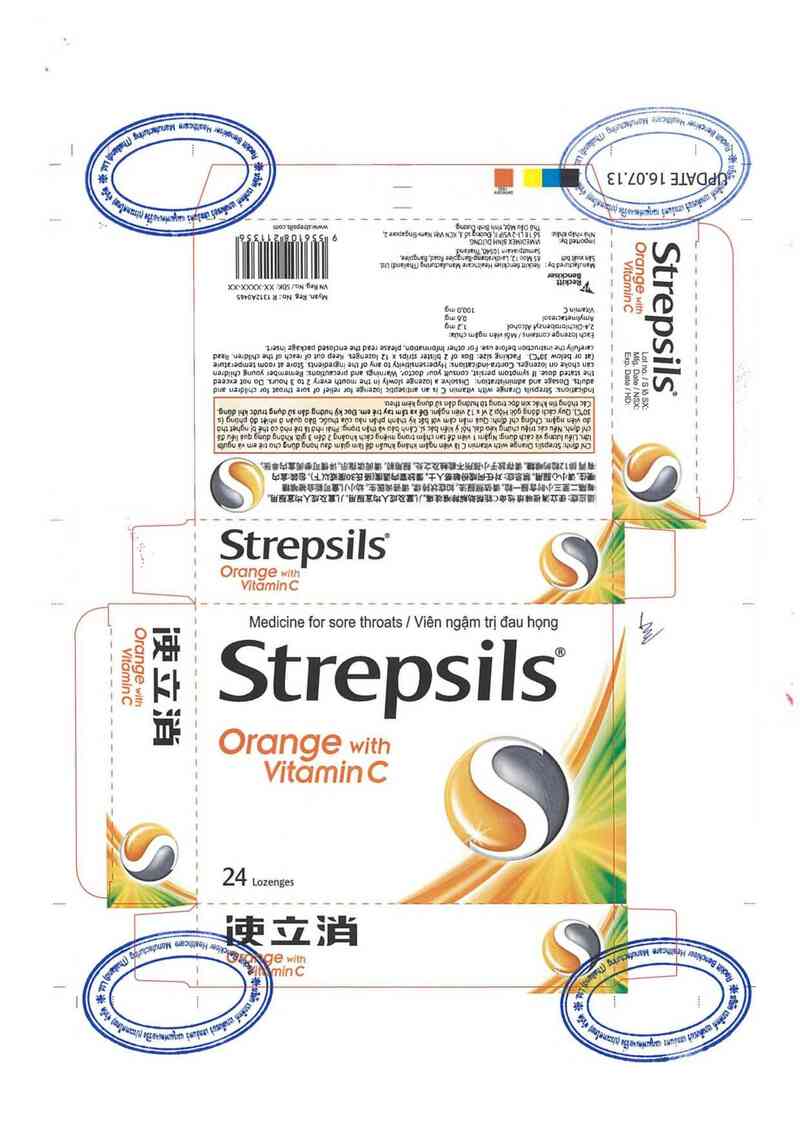 thông tin, cách dùng, giá thuốc Strepsils Orange with Vitamin C - ảnh 2