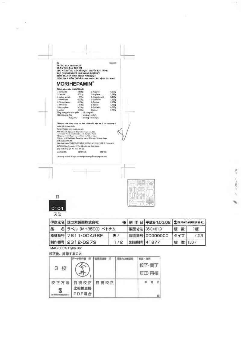 thông tin, cách dùng, giá thuốc Morihepamin - ảnh 1