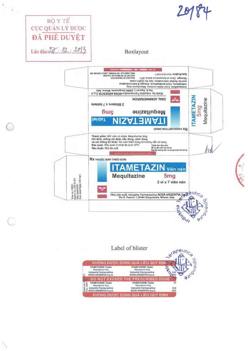 thông tin, cách dùng, giá thuốc Itametazin - ảnh 0