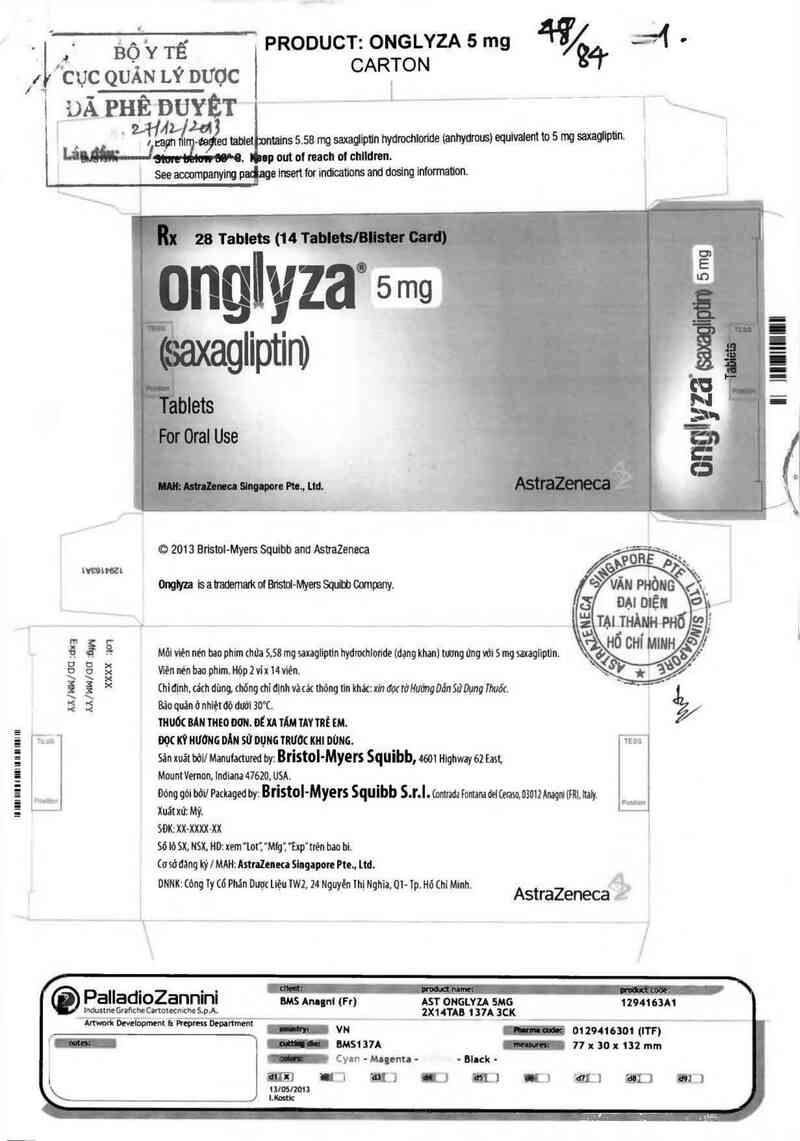 thông tin, cách dùng, giá thuốc Onglyza 5 mg - ảnh 0