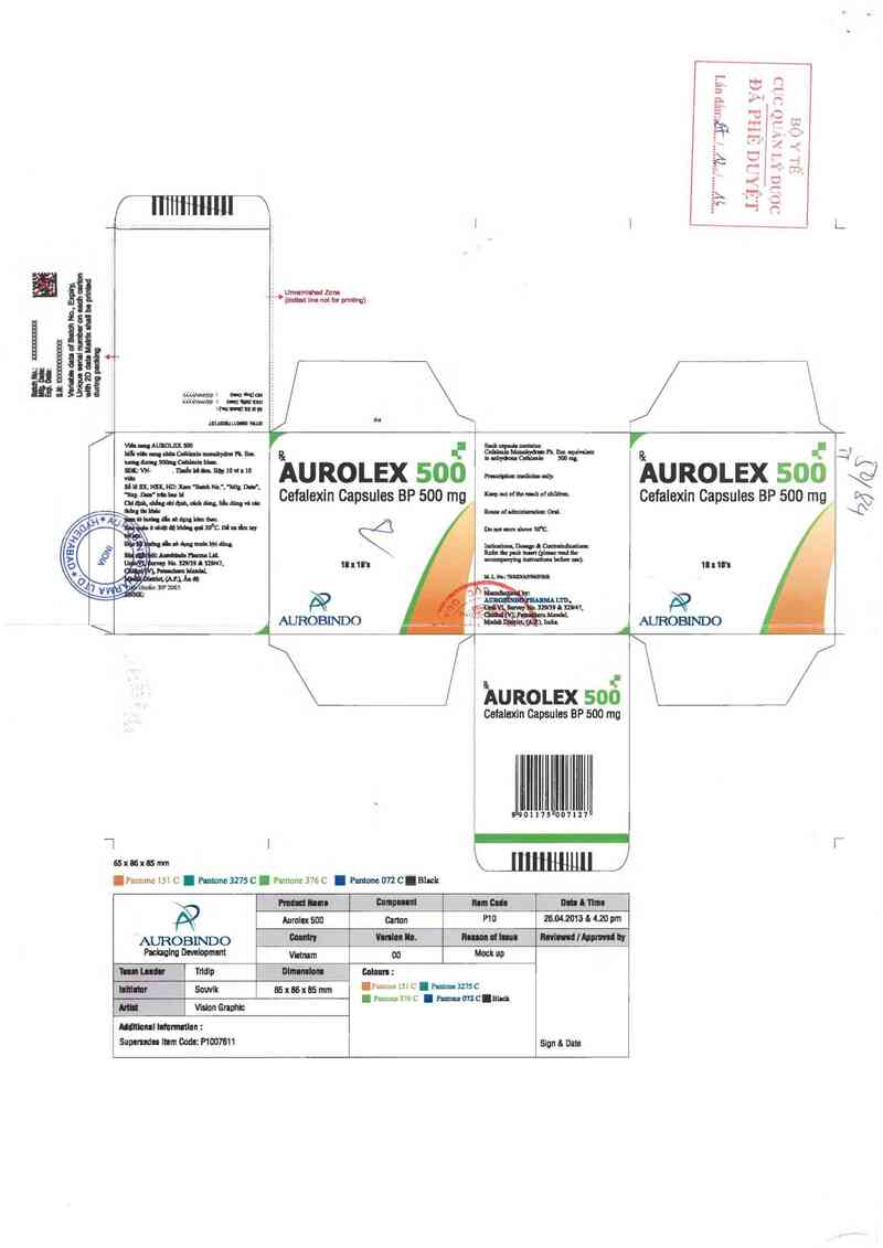 thông tin, cách dùng, giá thuốc Aurolex 500 - ảnh 0