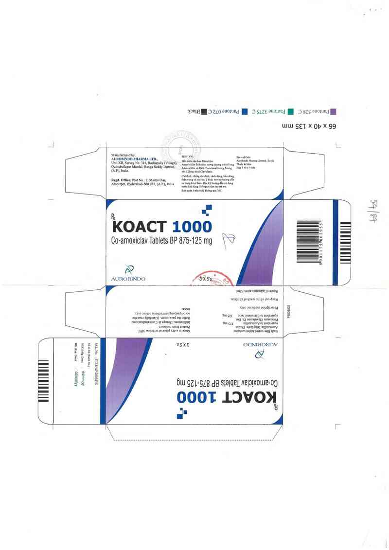 thông tin, cách dùng, giá thuốc Koact 1000 - ảnh 0