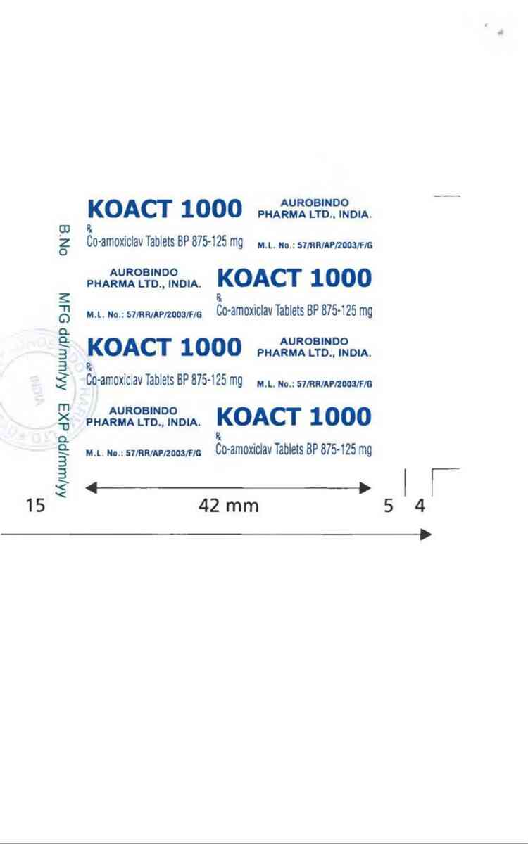 thông tin, cách dùng, giá thuốc Koact 1000 - ảnh 2