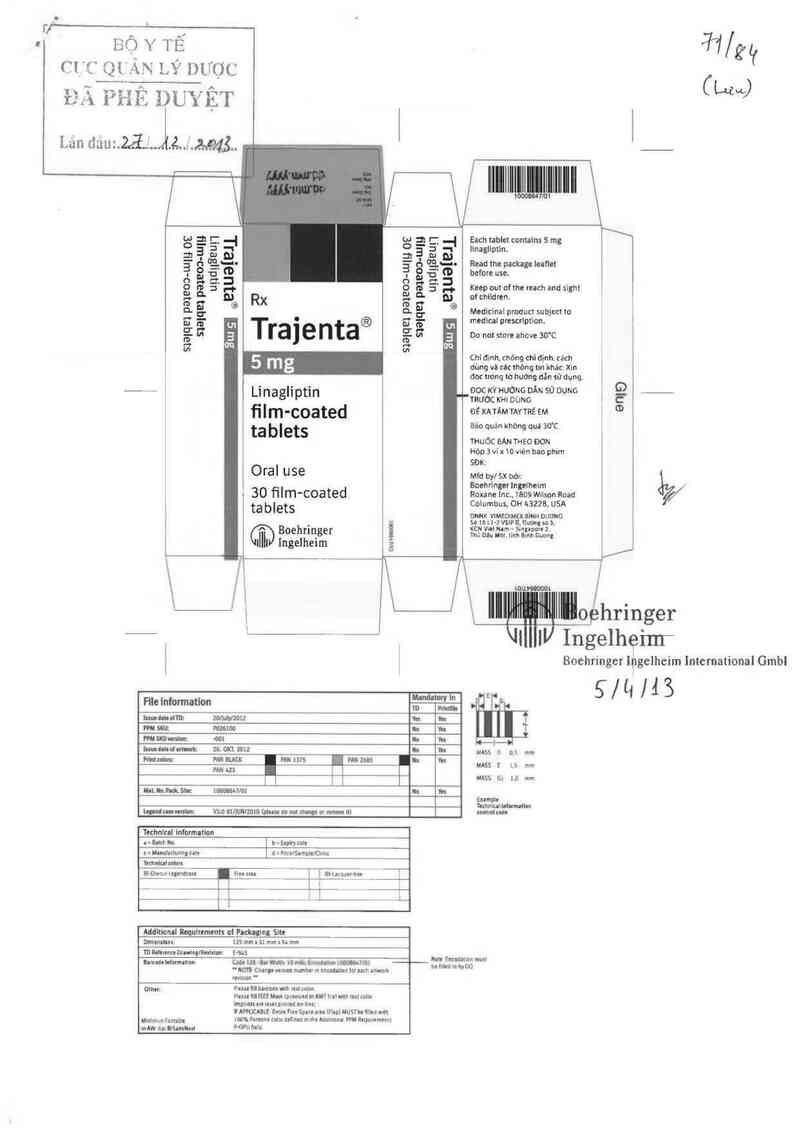 thông tin, cách dùng, giá thuốc Trajenta - ảnh 0