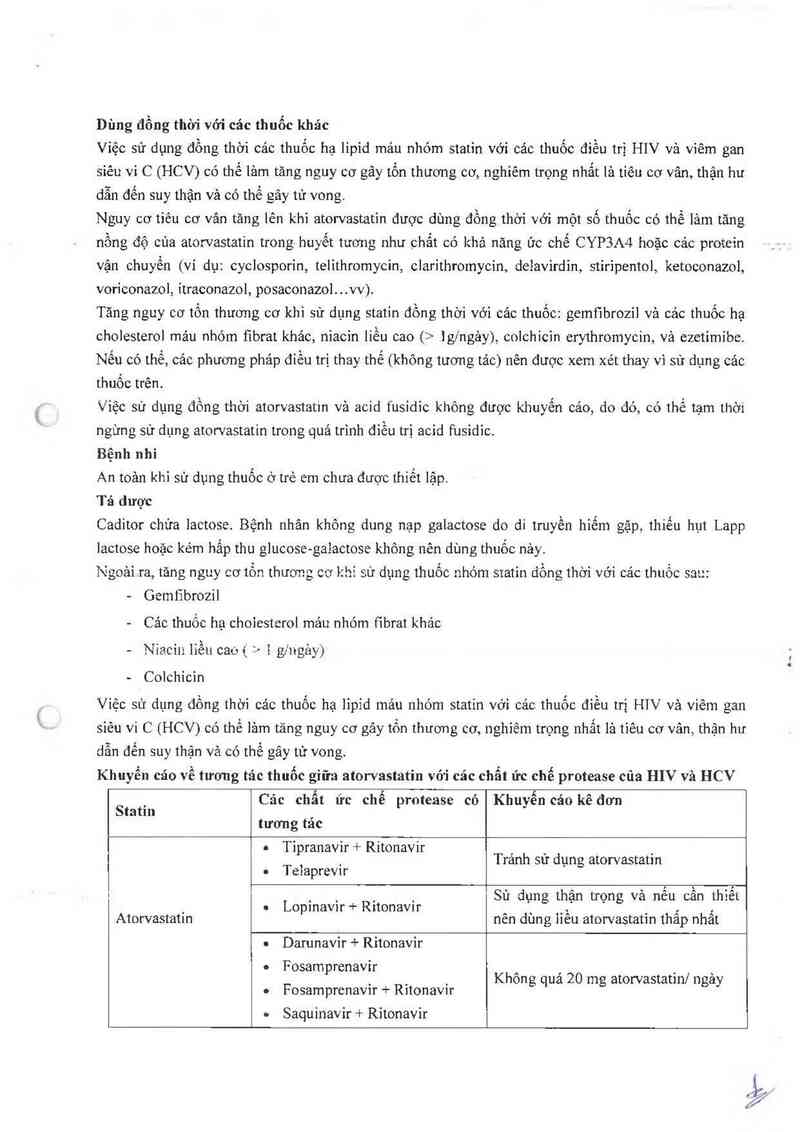 thông tin, cách dùng, giá thuốc Caditor 20 - ảnh 10