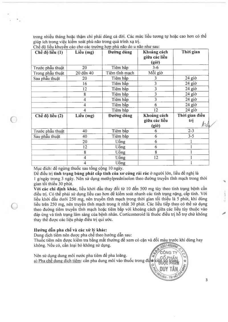 thông tin, cách dùng, giá thuốc Methylprednisolone -  Teva 125mg - ảnh 4