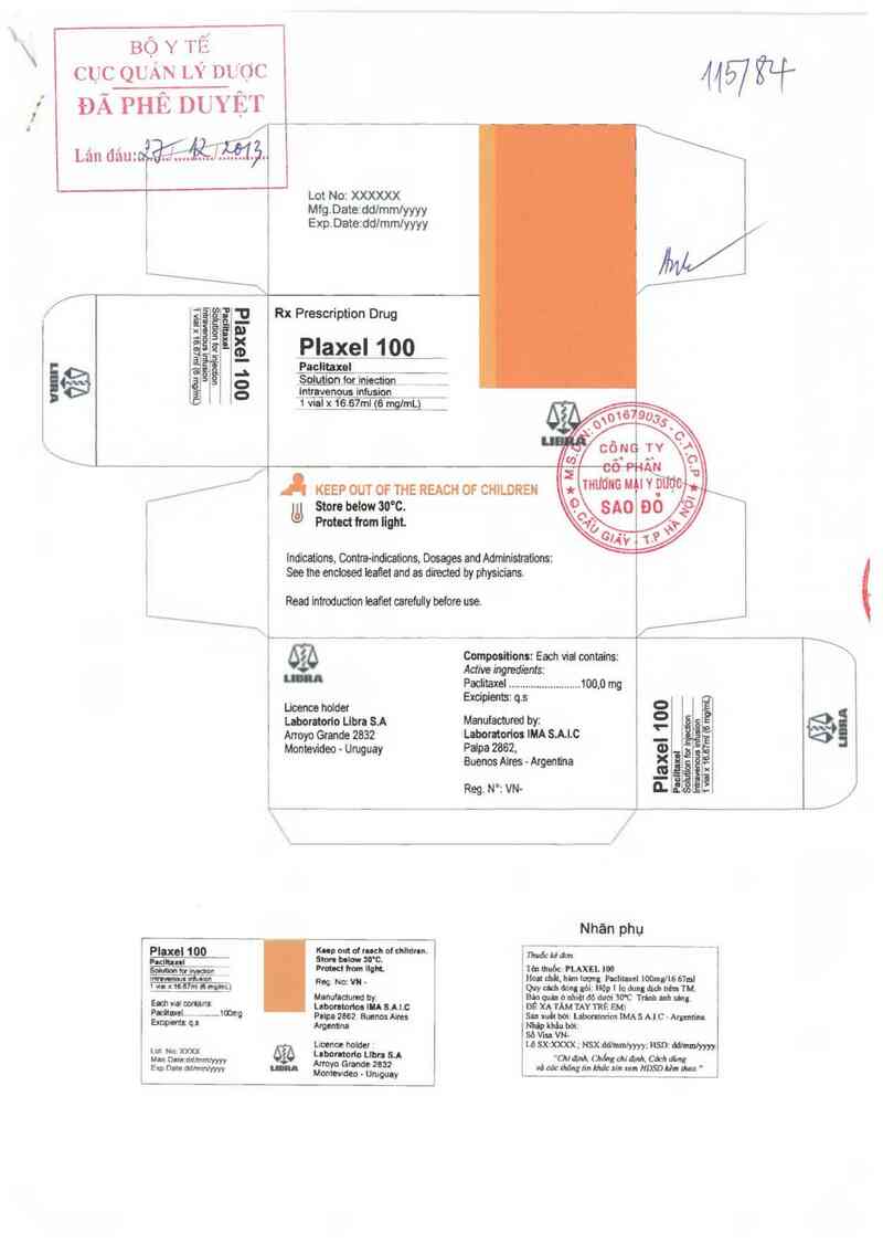 thông tin, cách dùng, giá thuốc Plaxel 100 - ảnh 0