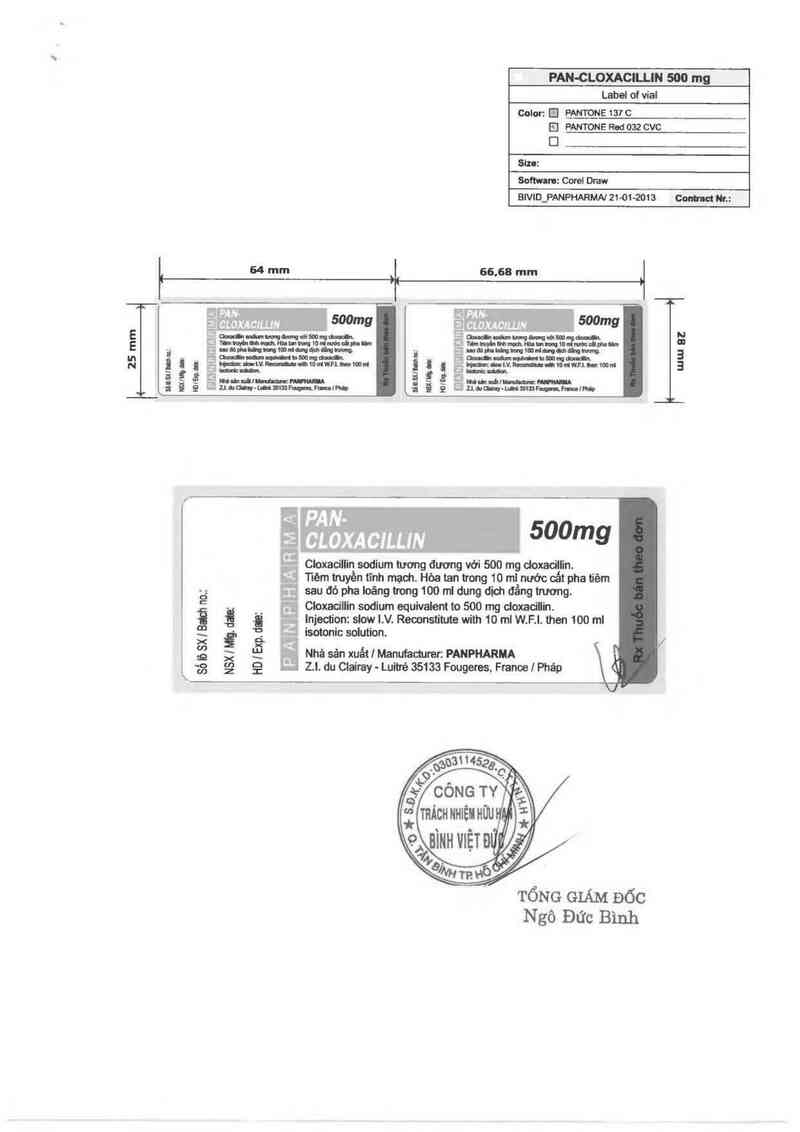 thông tin, cách dùng, giá thuốc Pan-Cloxacillin 500mg - ảnh 1