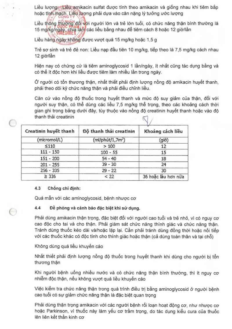 thông tin, cách dùng, giá thuốc Amikacin 250mg/ml - ảnh 4
