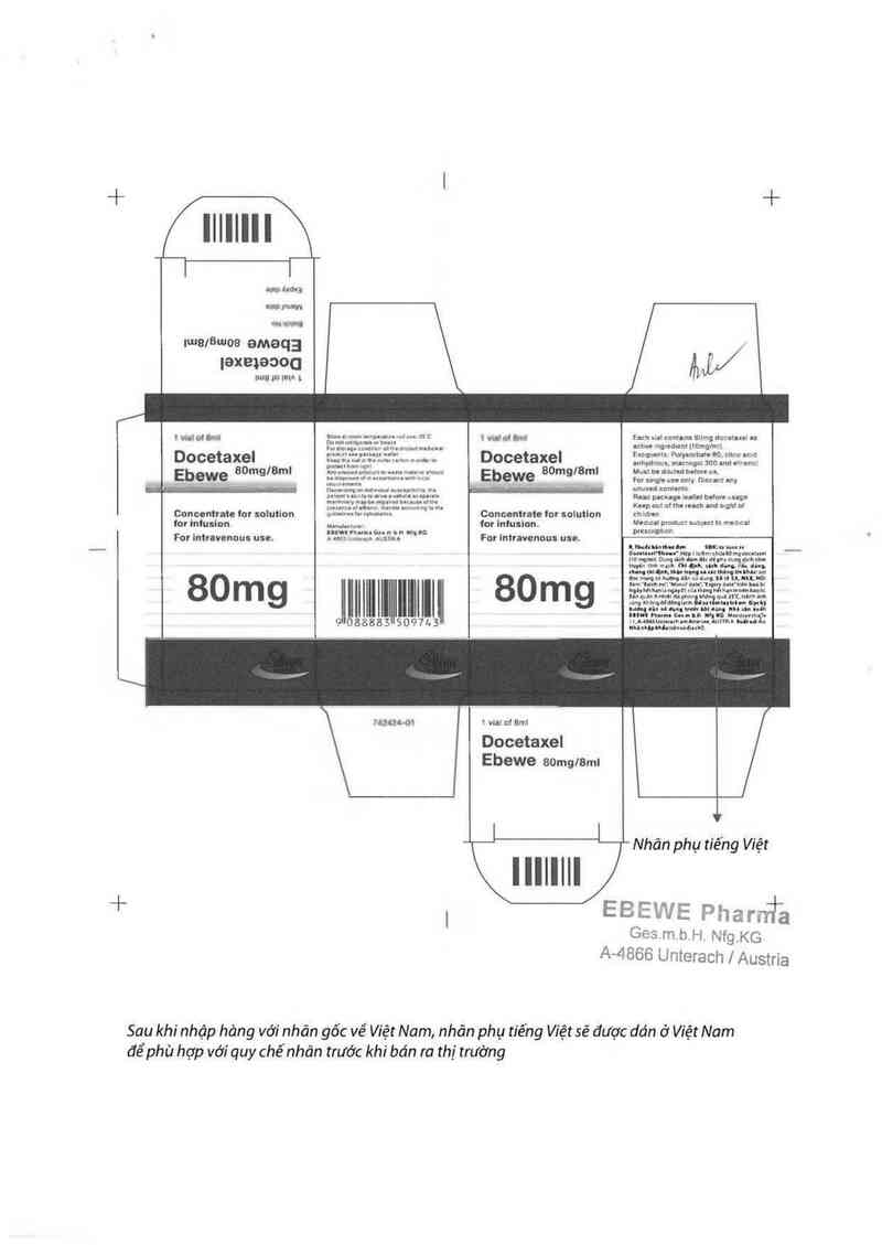 thông tin, cách dùng, giá thuốc Docetaxel ~Ebewe~ - ảnh 2
