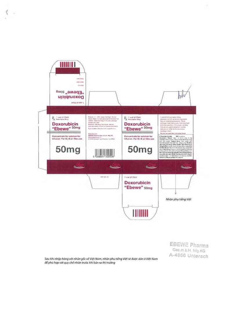 thông tin, cách dùng, giá thuốc Doxorubicin ~Ebewe~ - ảnh 2