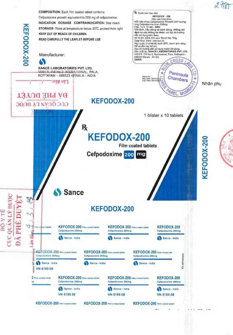 thông tin, cách dùng, giá thuốc Kefodox-200 - ảnh 0