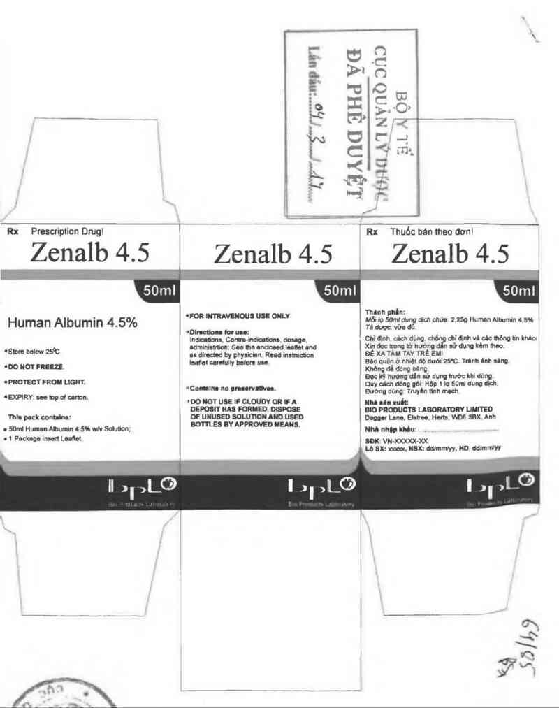 thông tin, cách dùng, giá thuốc Zenalb 4.5 - ảnh 1