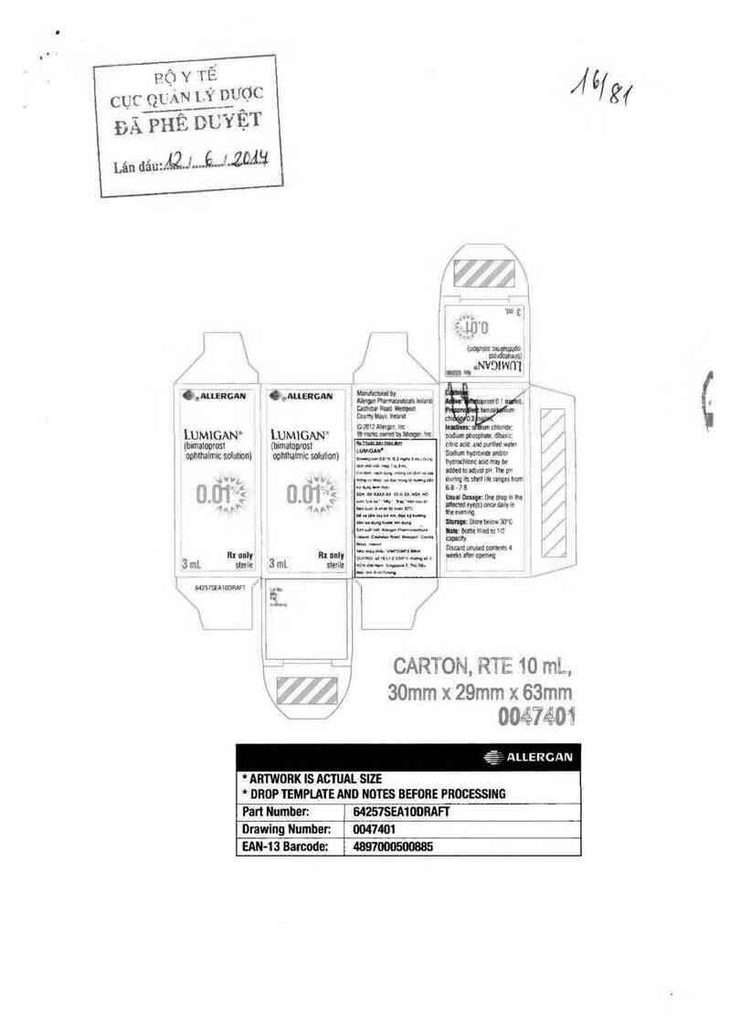 thông tin, cách dùng, giá thuốc Lumigan - ảnh 0