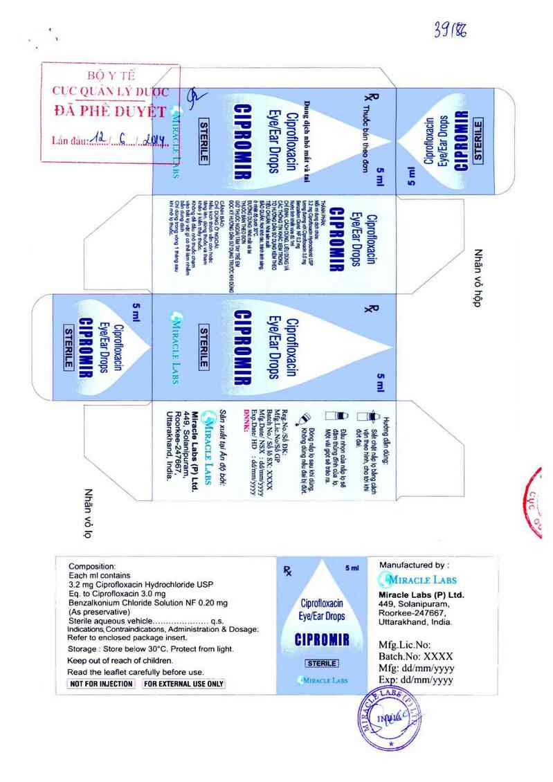 thông tin, cách dùng, giá thuốc Cipromir - ảnh 0