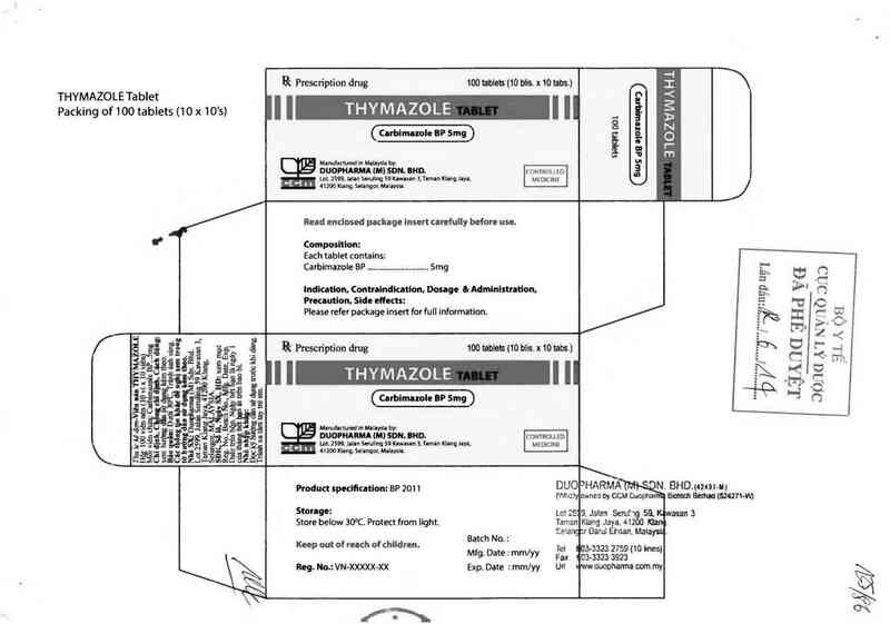 thông tin, cách dùng, giá thuốc Thymazole - ảnh 0