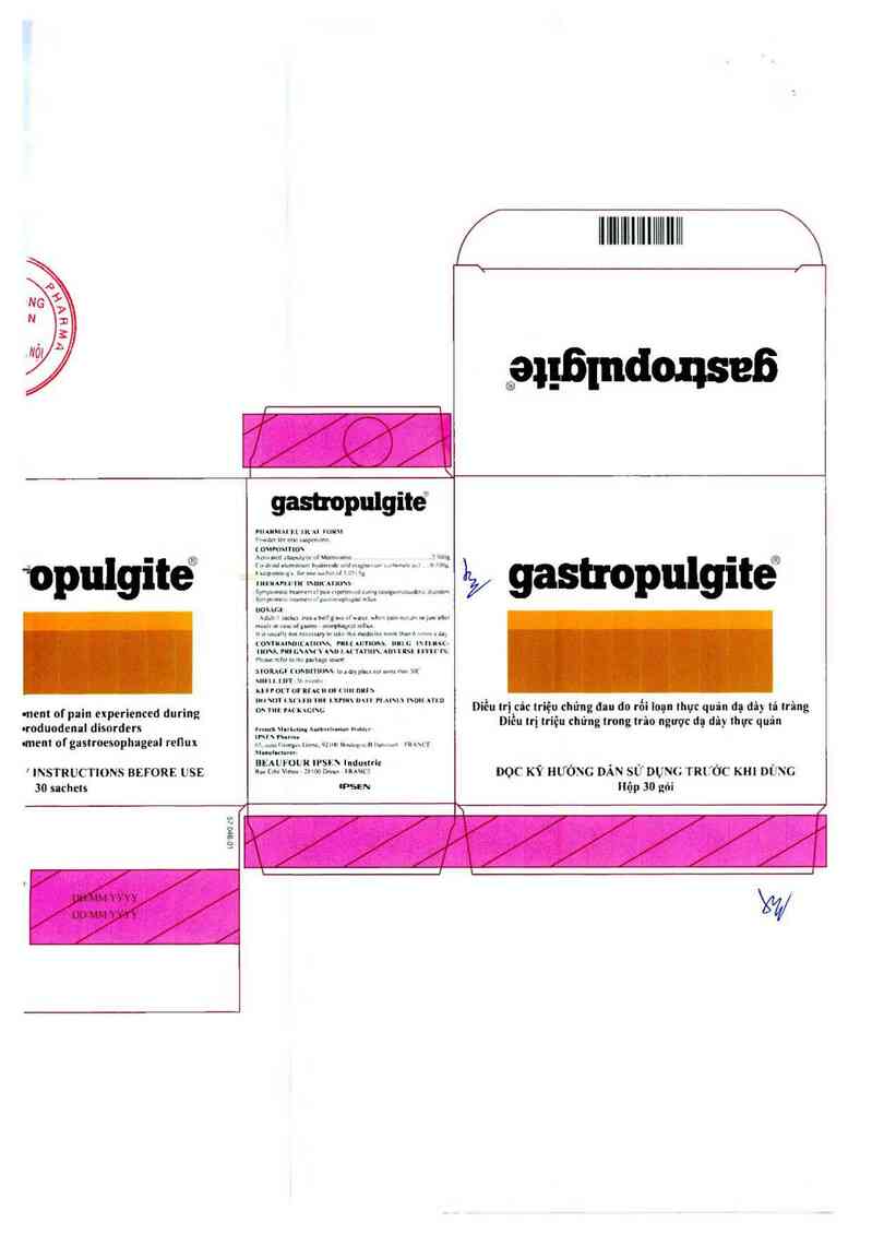 thông tin, cách dùng, giá thuốc Gastropulgite - ảnh 1