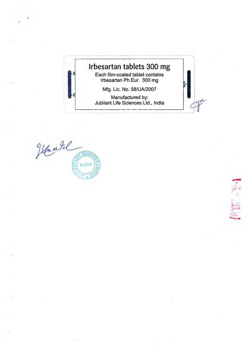 thông tin, cách dùng, giá thuốc Irbesartan tablets 300mg - ảnh 1